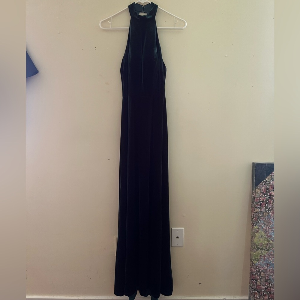 Revelry 613 Emerald Green Velvet Tori Dress